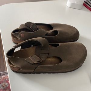 Birkenstock Tokio, soft brown leather size 39